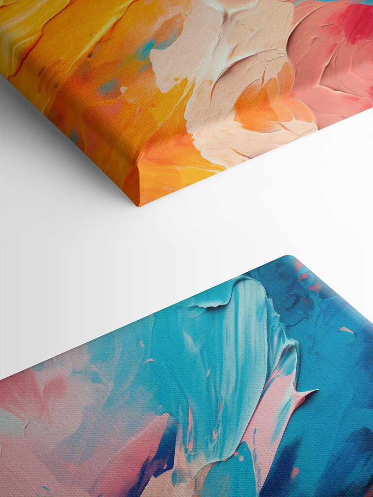 Vibrant hues collide in harmony