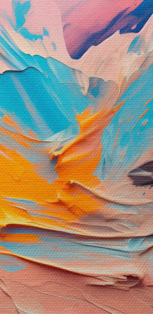 Vibrant hues collide in harmony