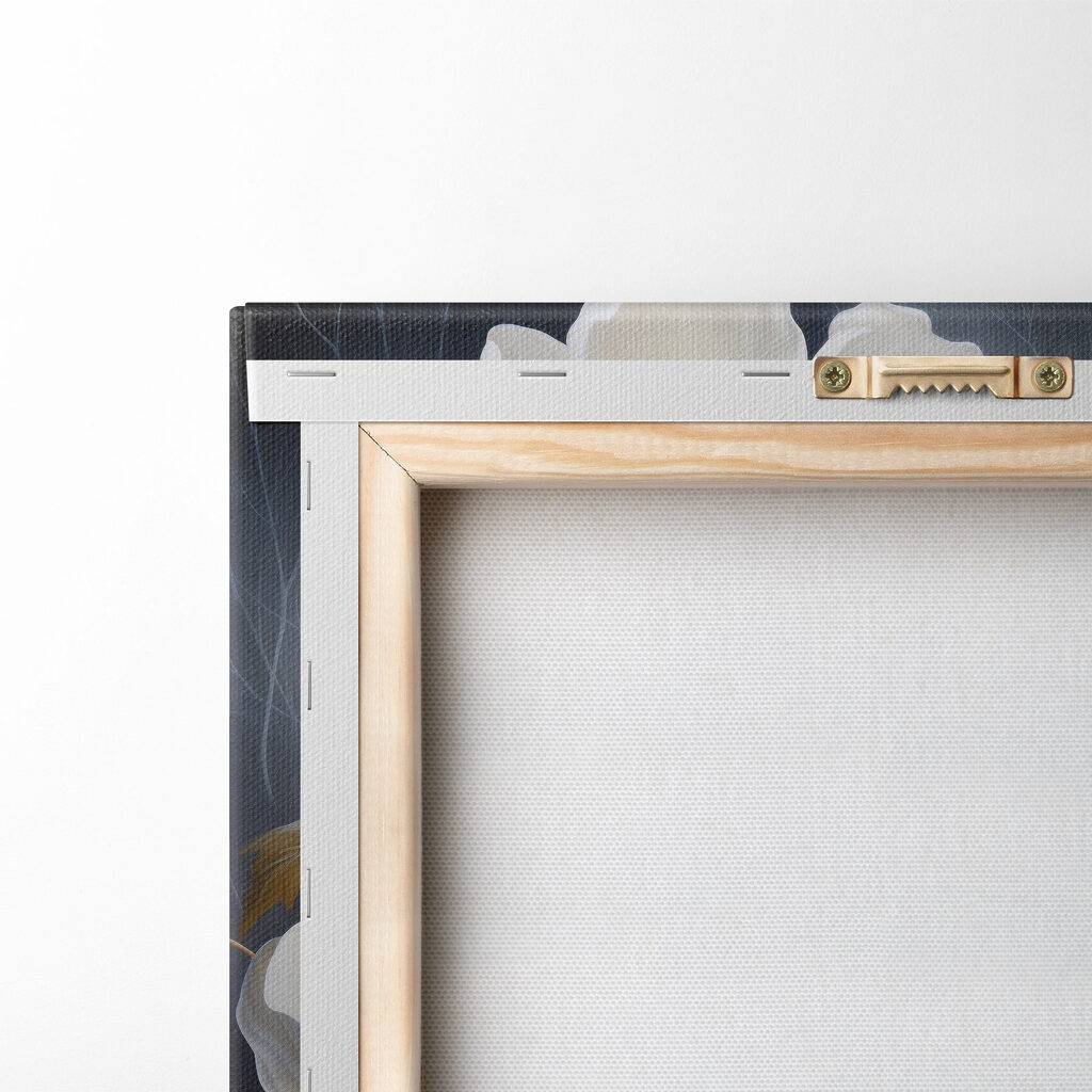 Painting of white flowers Painting of white flowers