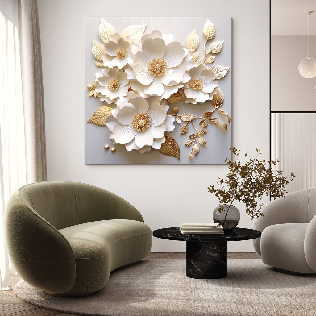 Elegant floral arrangement in soft tones Elegant floral arrangement in soft tones