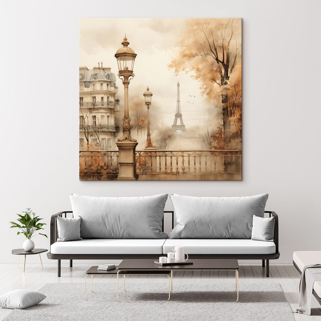 Street lamp and trees with a tower in the background Street lamp and trees with a tower in the background