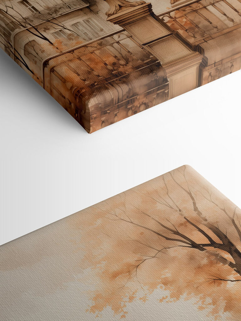 Street lamp and trees with a tower in the background Street lamp and trees with a tower in the background