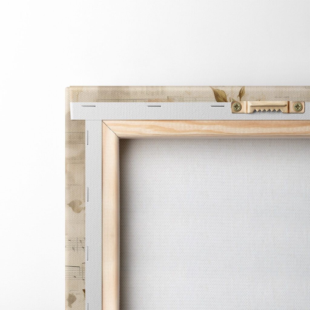 Painting of flowers on a sheet of music Painting of flowers on a sheet of music