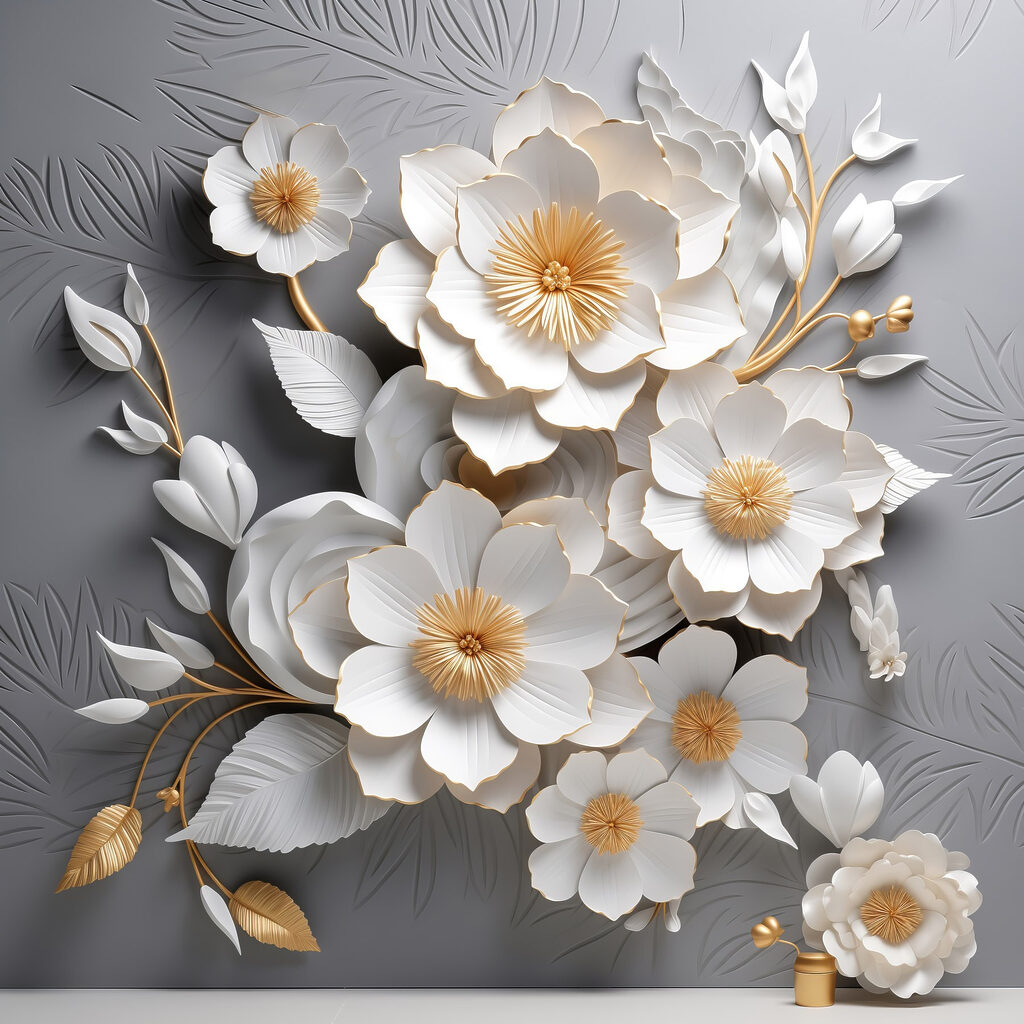 Delicate blooms on textured background Delicate blooms on textured background