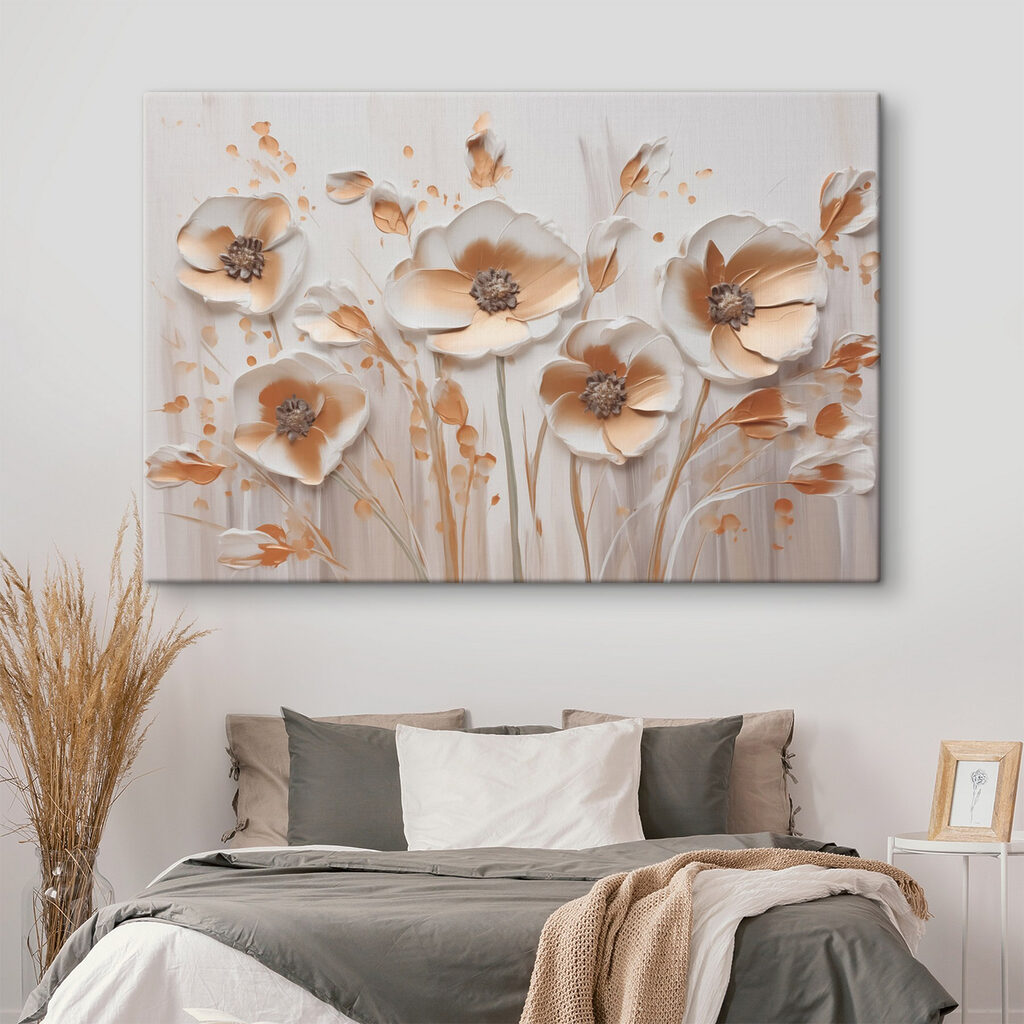 Delicate blooms in soft tones