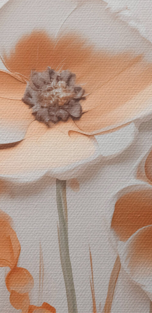 Delicate blooms in soft tones
