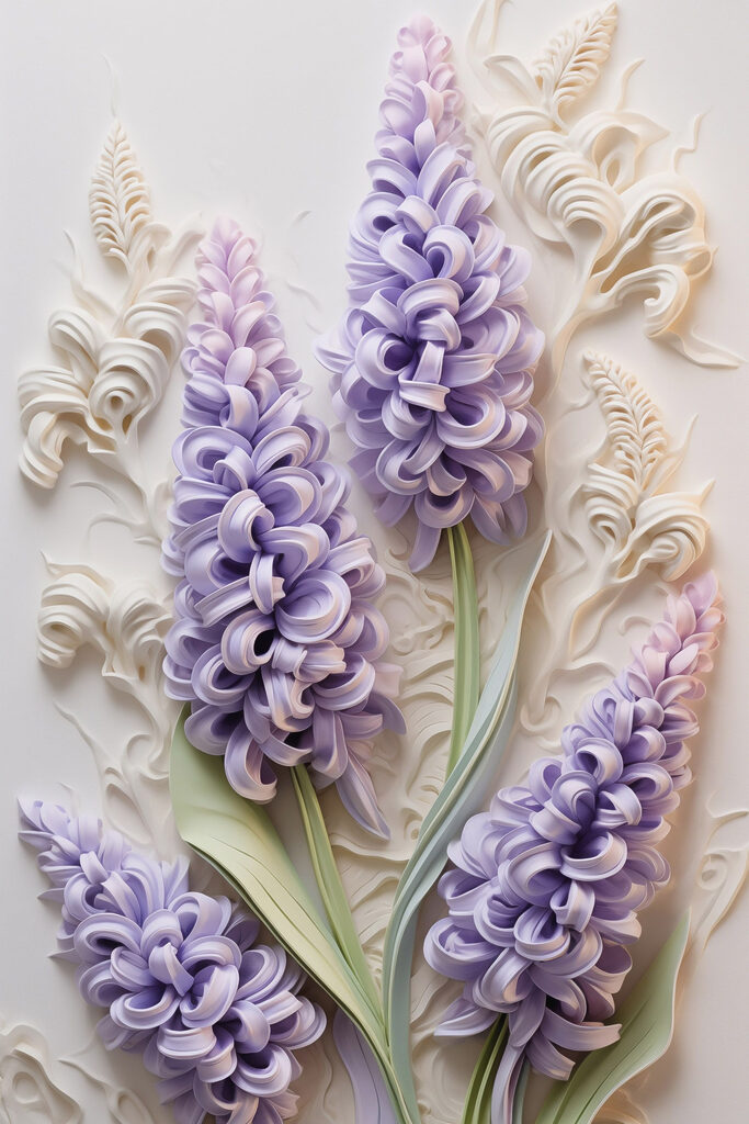 Group of purple flowers Group of purple flowers