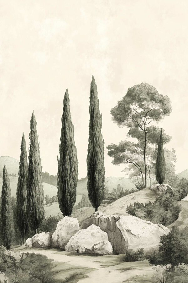 Skupina stromov na kopci Skupina stromov na kopci