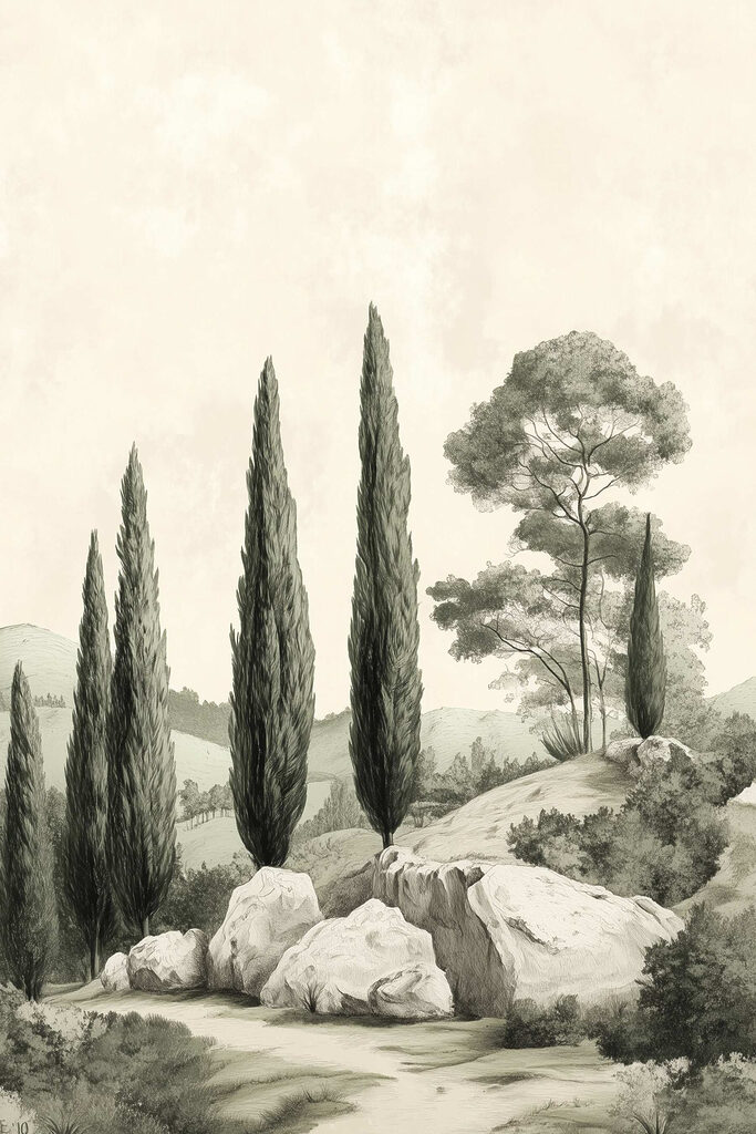 Group of trees on a hill Group of trees on a hill