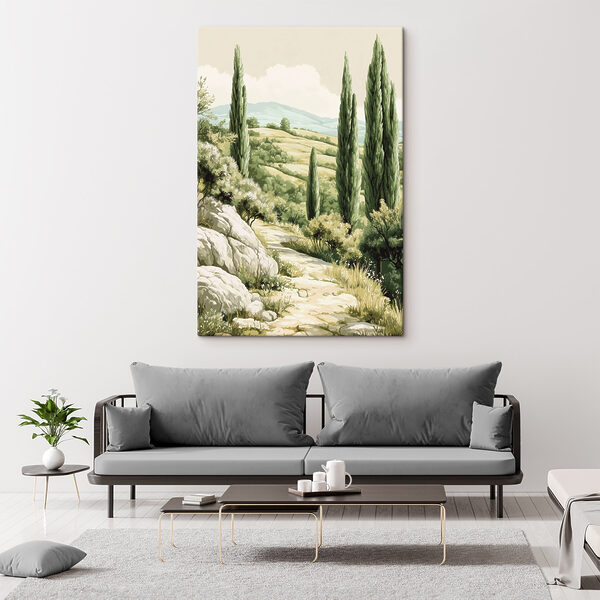 Krajina so stromami a kopcami Krajina so stromami a kopcami