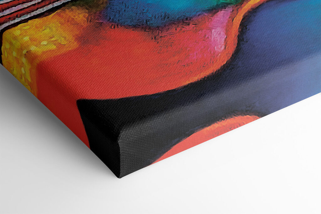 A colorful art piece of artwork