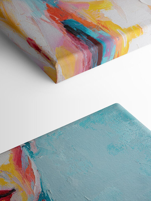 Painting of a woman with her hand on her shoulder