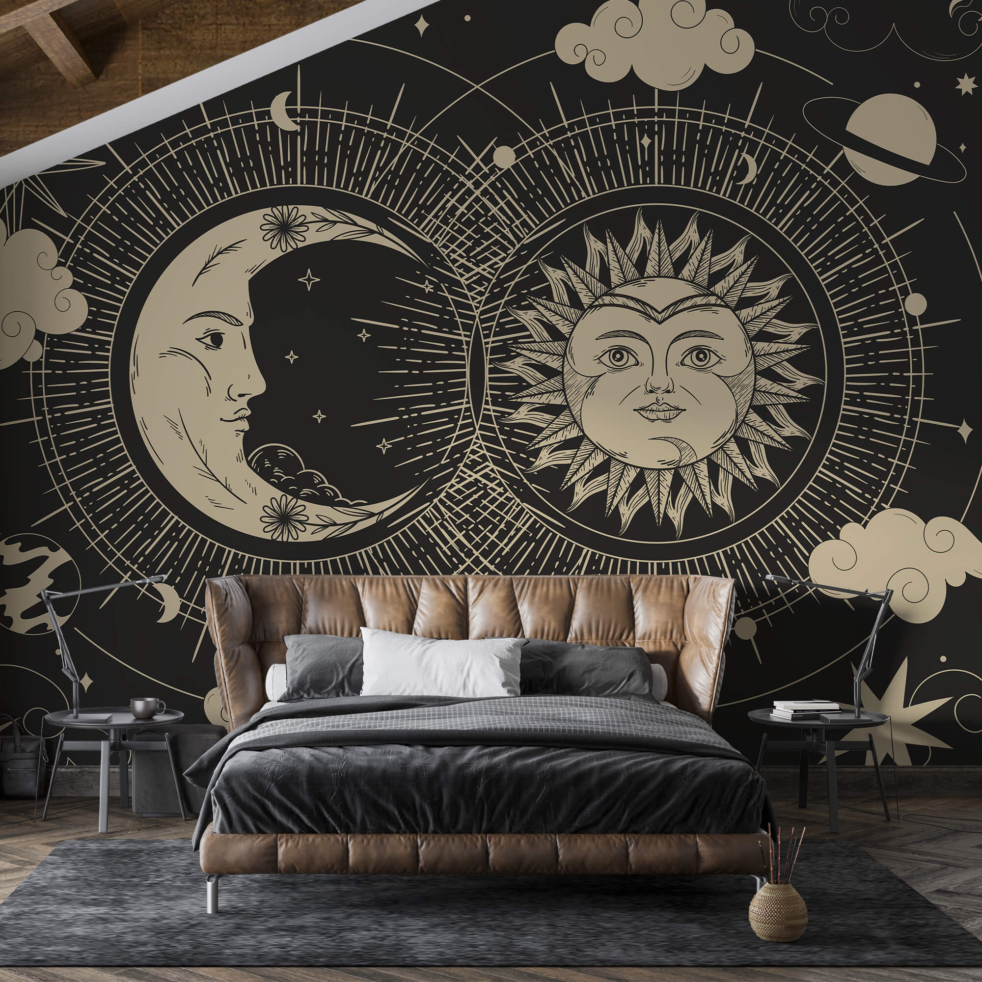 Slnko a mesiac na oblohe