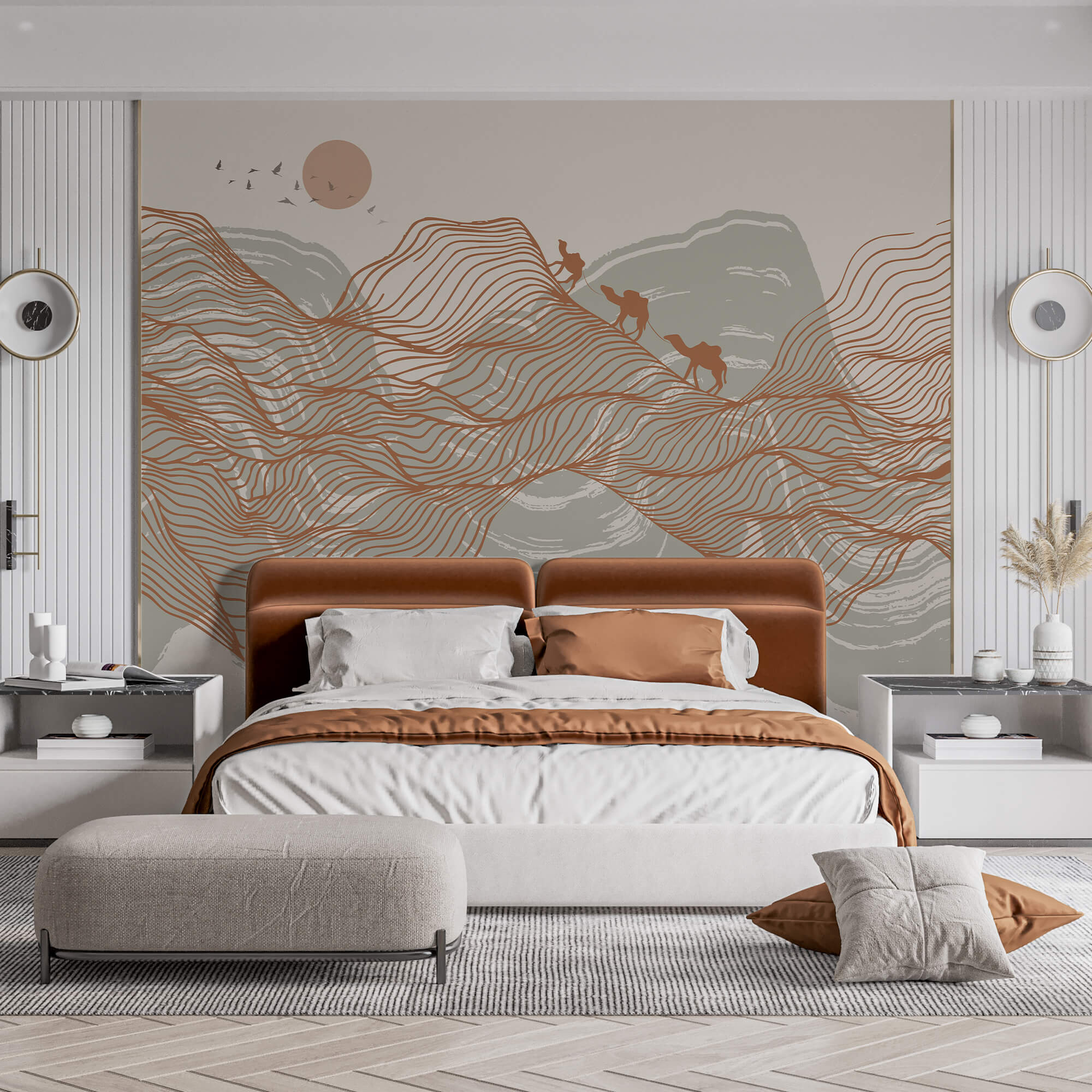 Kresba púštnej krajiny Kresba púštnej krajiny