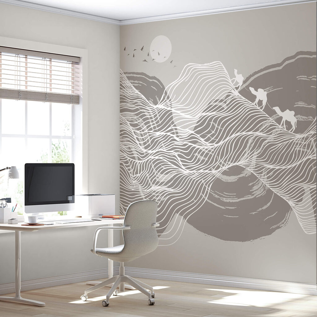 Biele čiary na sivom pozadí Biele čiary na sivom pozadí