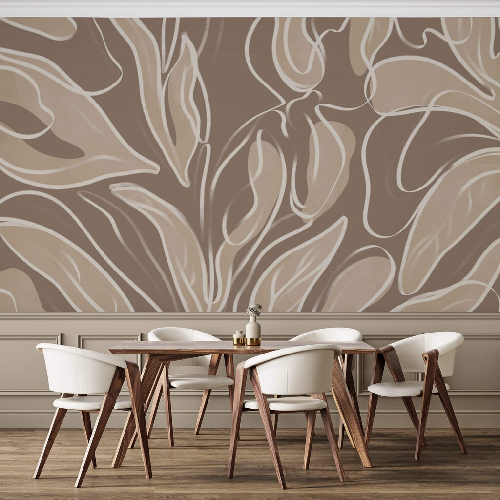 Jemné organické tvary v neutrálnych tónoch