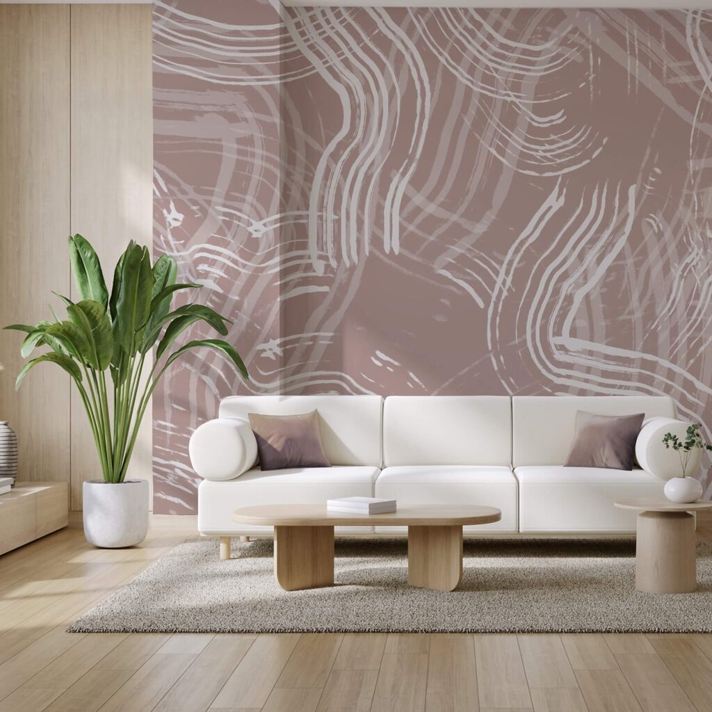 Biele čiary na ružovom pozadí Biele čiary na ružovom pozadí