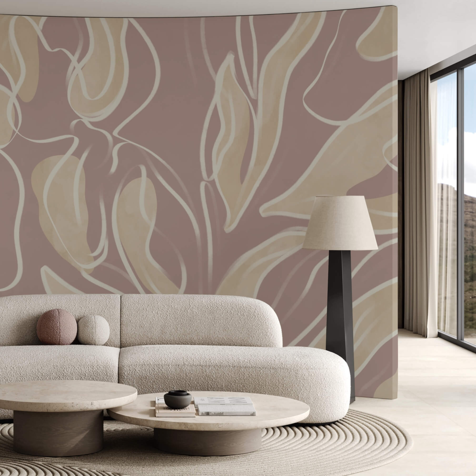 Vzor listov inšpirovaný prírodou