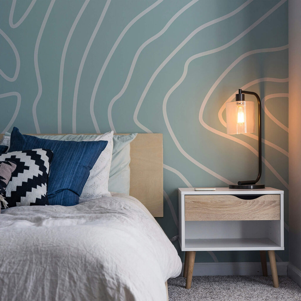 Biele čiary na modrom pozadí Biele čiary na modrom pozadí