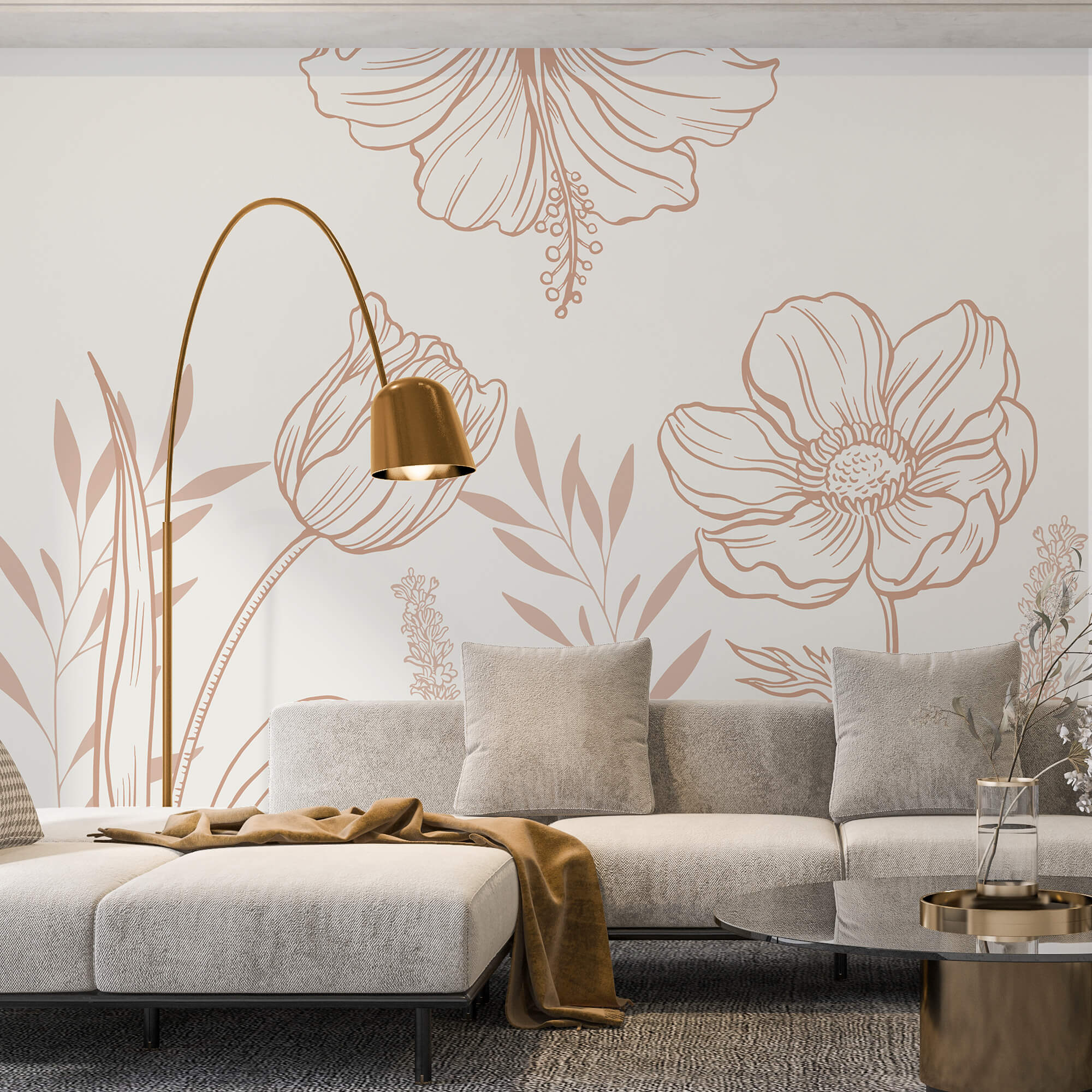 Jemný kvetinový dizajn Jemný kvetinový dizajn