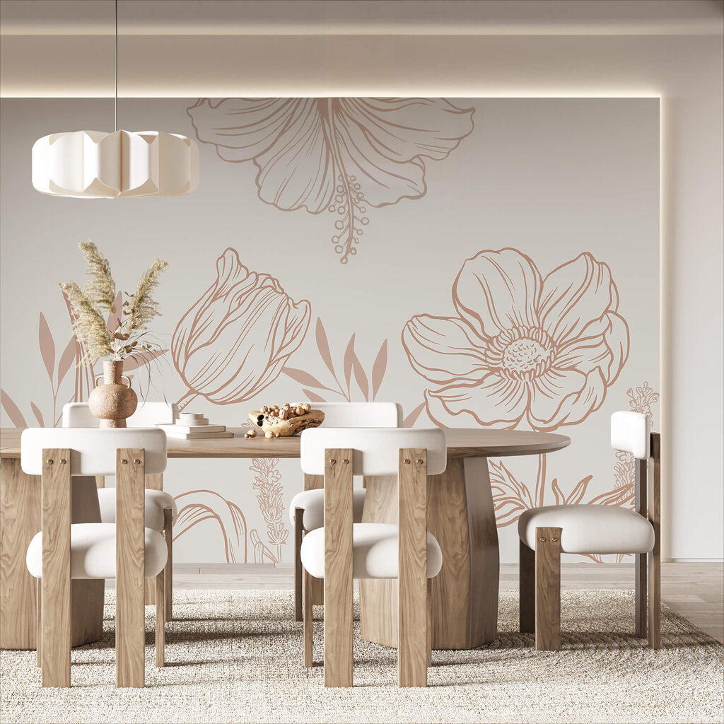 Jemný kvetinový dizajn Jemný kvetinový dizajn