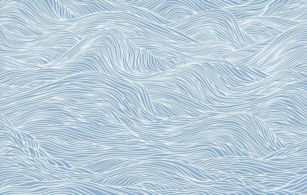 Blue and white wavy pattern Blue and white wavy pattern