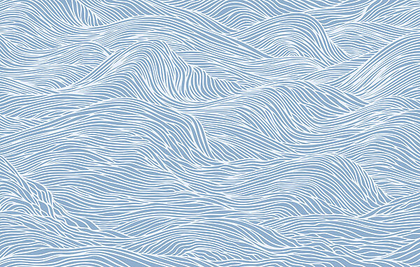 Blue and white wavy pattern Blue and white wavy pattern