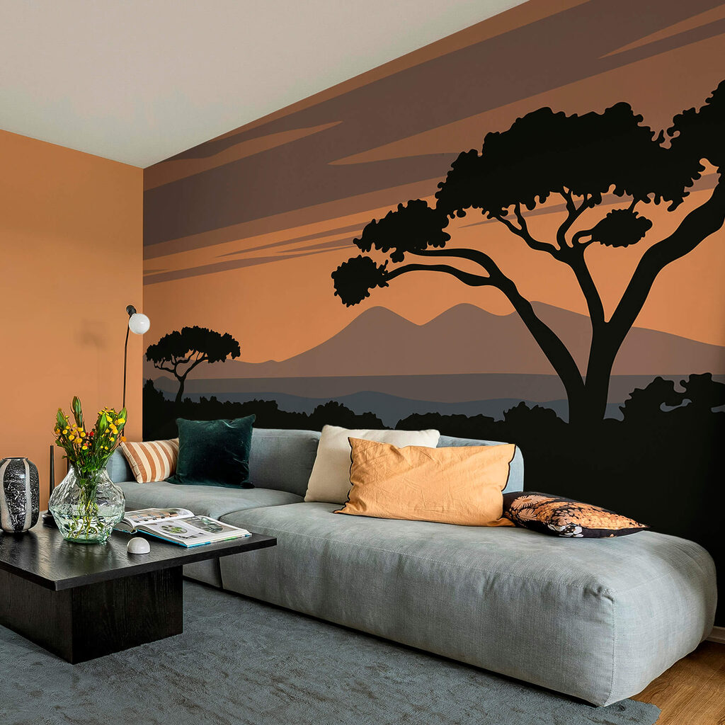 Strom s horami v pozadí Strom s horami v pozadí