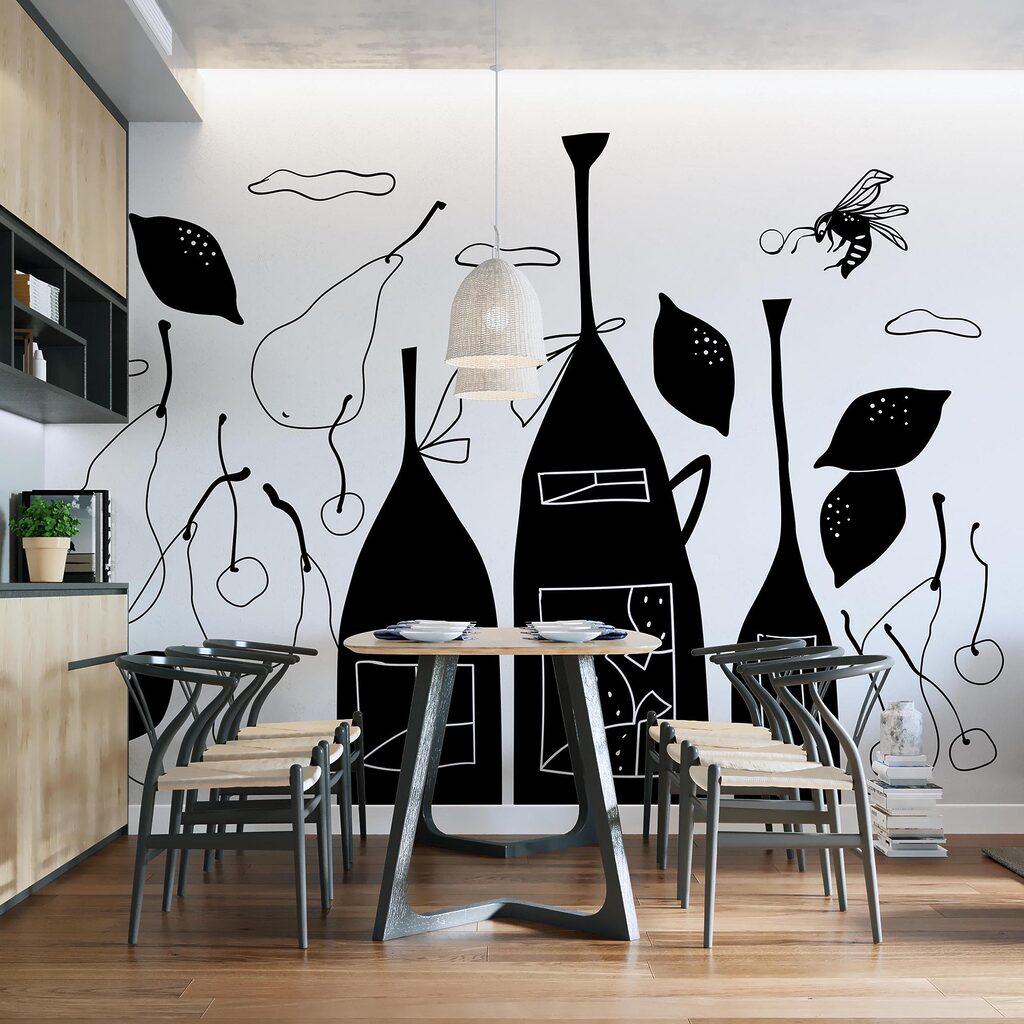 Čiernobiela kresba fliaš Čiernobiela kresba fliaš