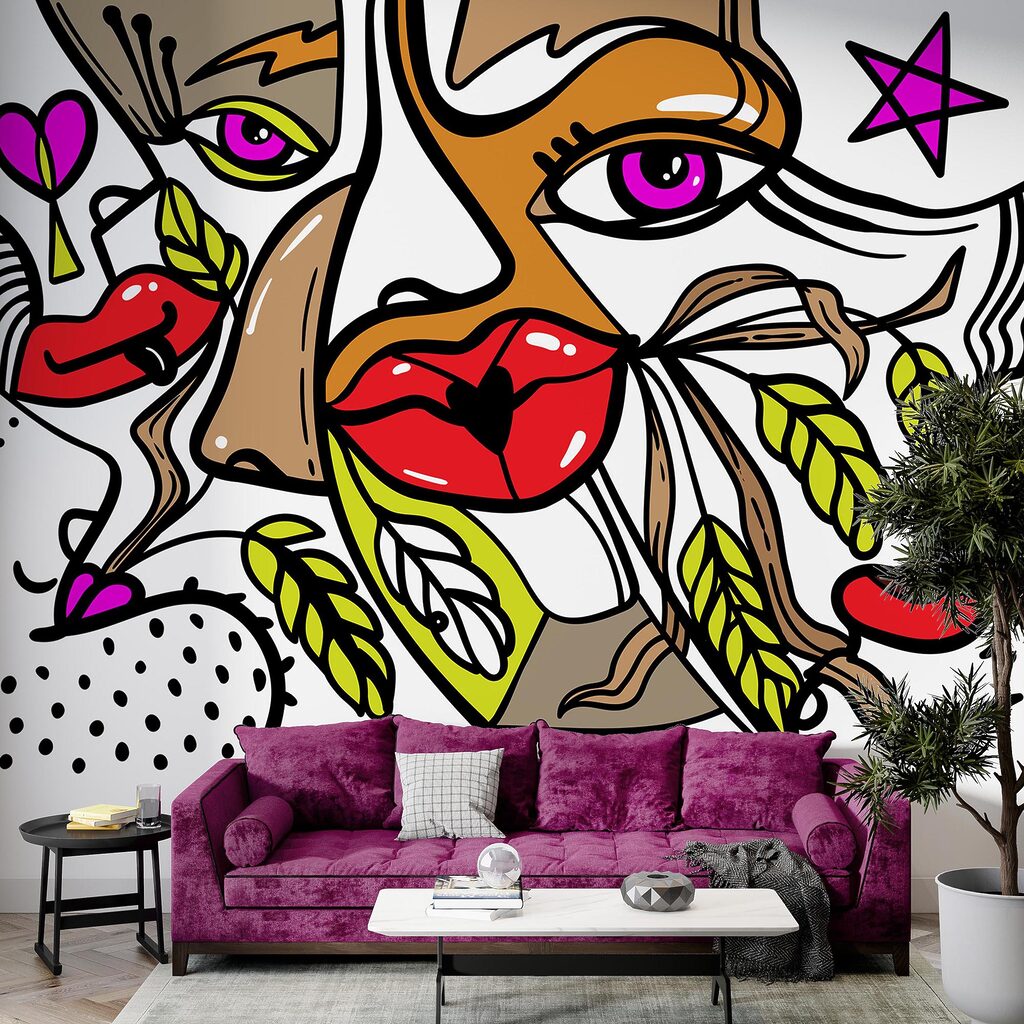 – Žiarivá tvár s výraznými vzormi