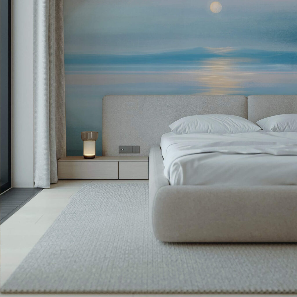 Mesiac nad vodnou plochou Mesiac nad vodnou plochou