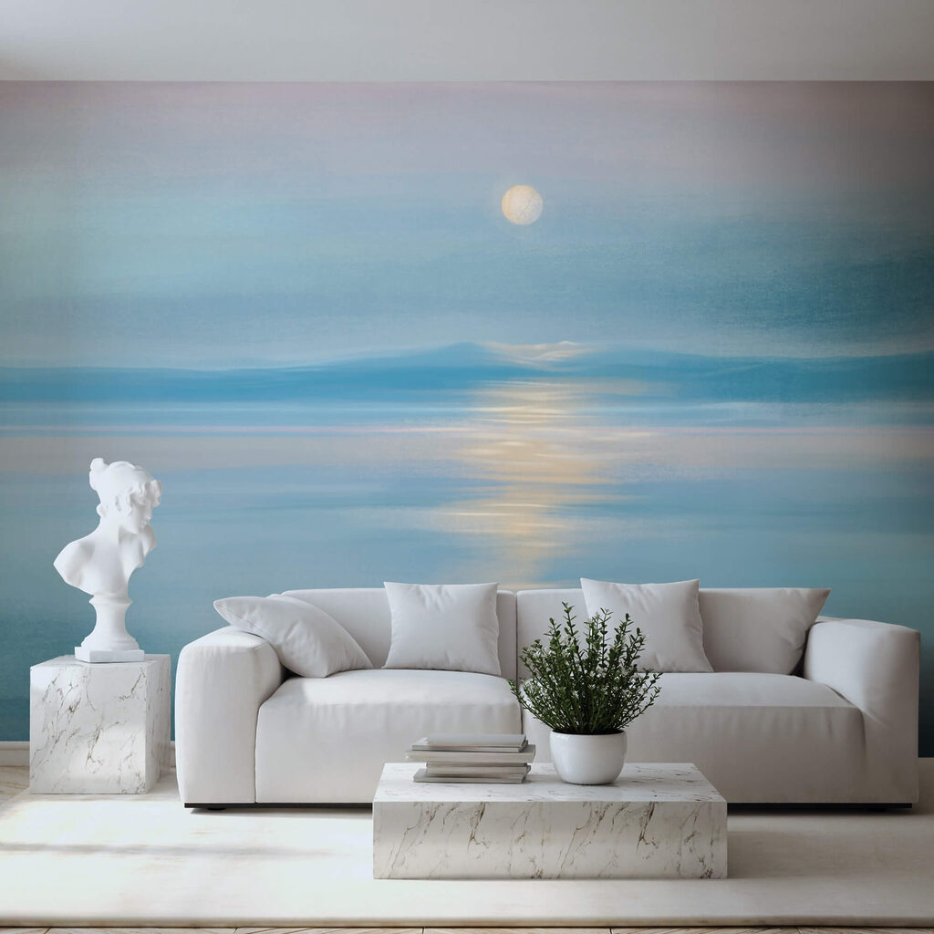 Mesiac nad vodnou plochou Mesiac nad vodnou plochou