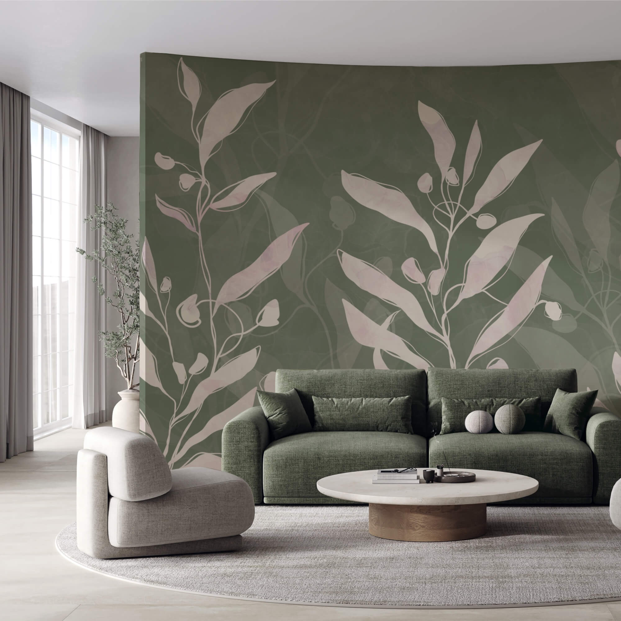 Jemné listy na tlmenom pozadí Jemné listy na tlmenom pozadí