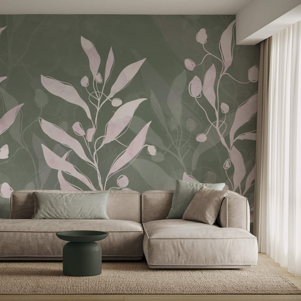 Jemné listy na tlmenom pozadí Jemné listy na tlmenom pozadí