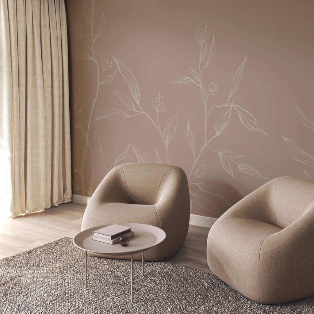 Jemné listy na jemnom pastelovom pozadí Jemné listy na jemnom pastelovom pozadí