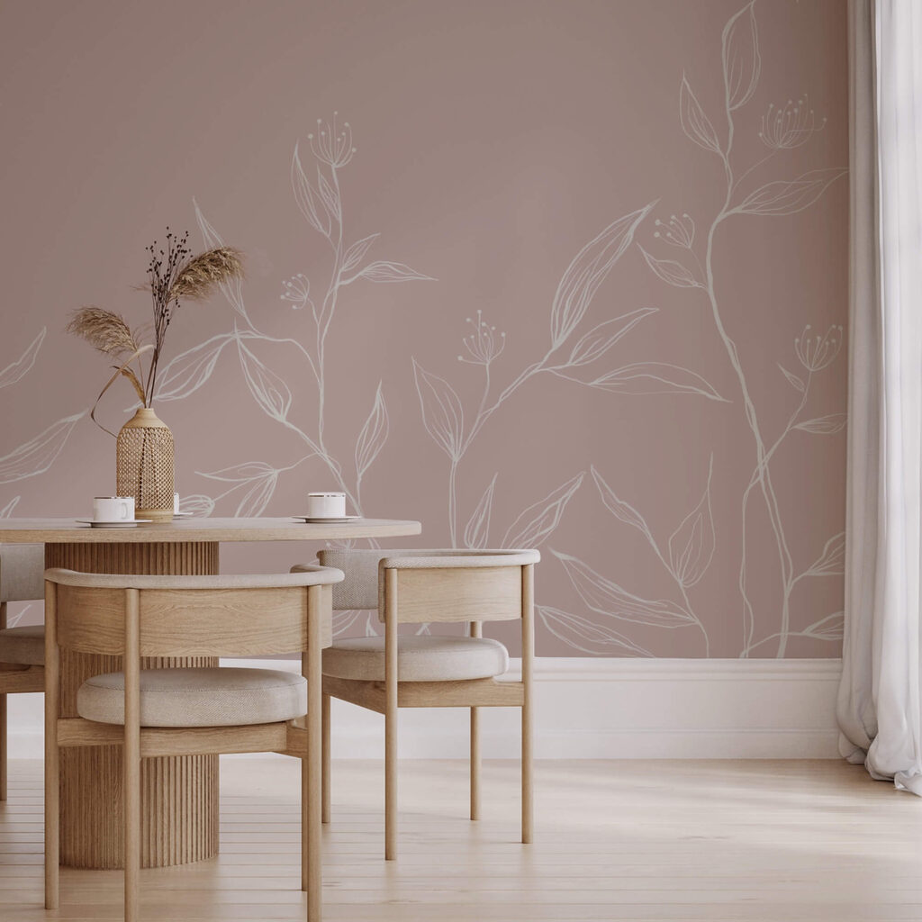 Jemné listy na jemnom pastelovom pozadí Jemné listy na jemnom pastelovom pozadí