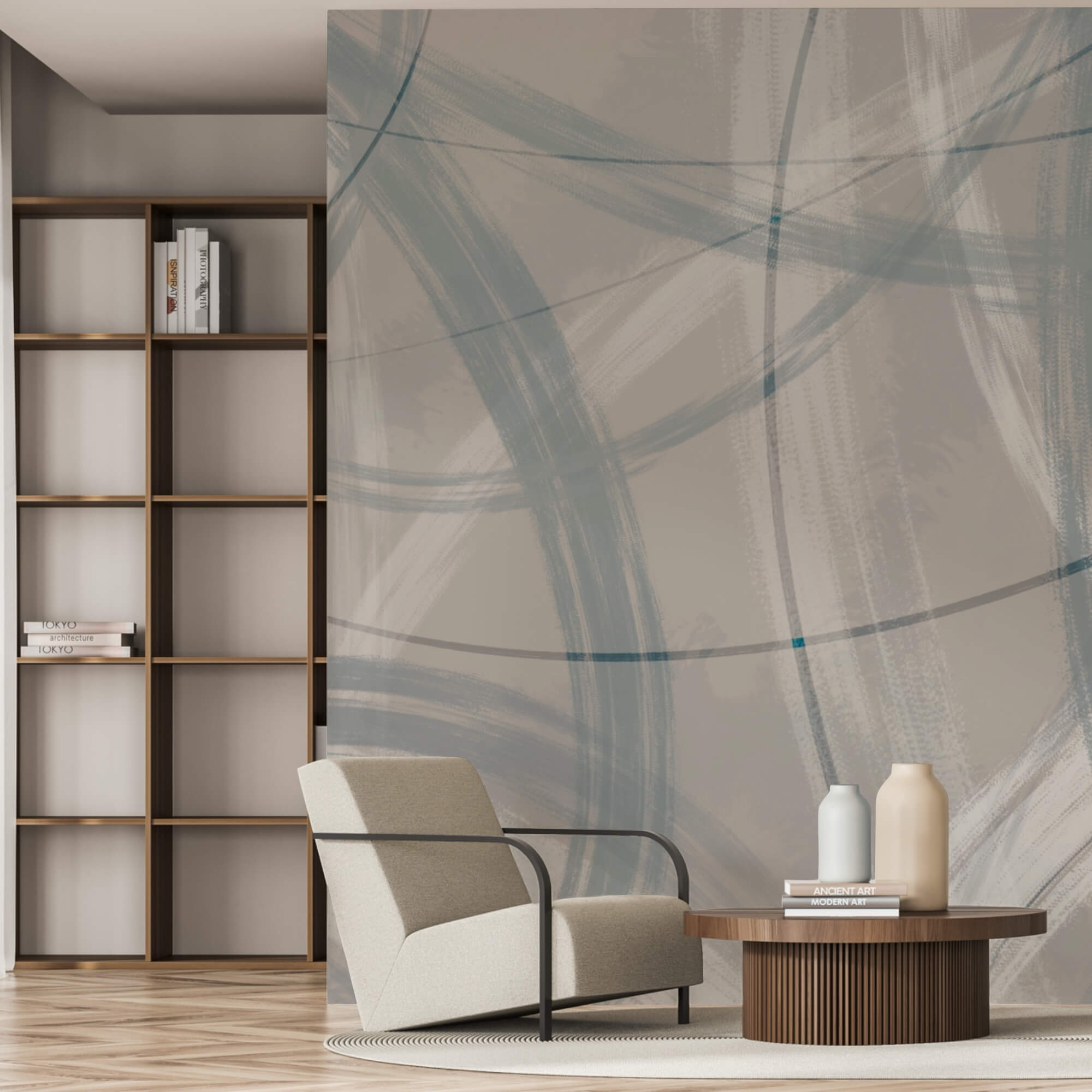 Sivé a biele pozadie s kruhmi a čiarami