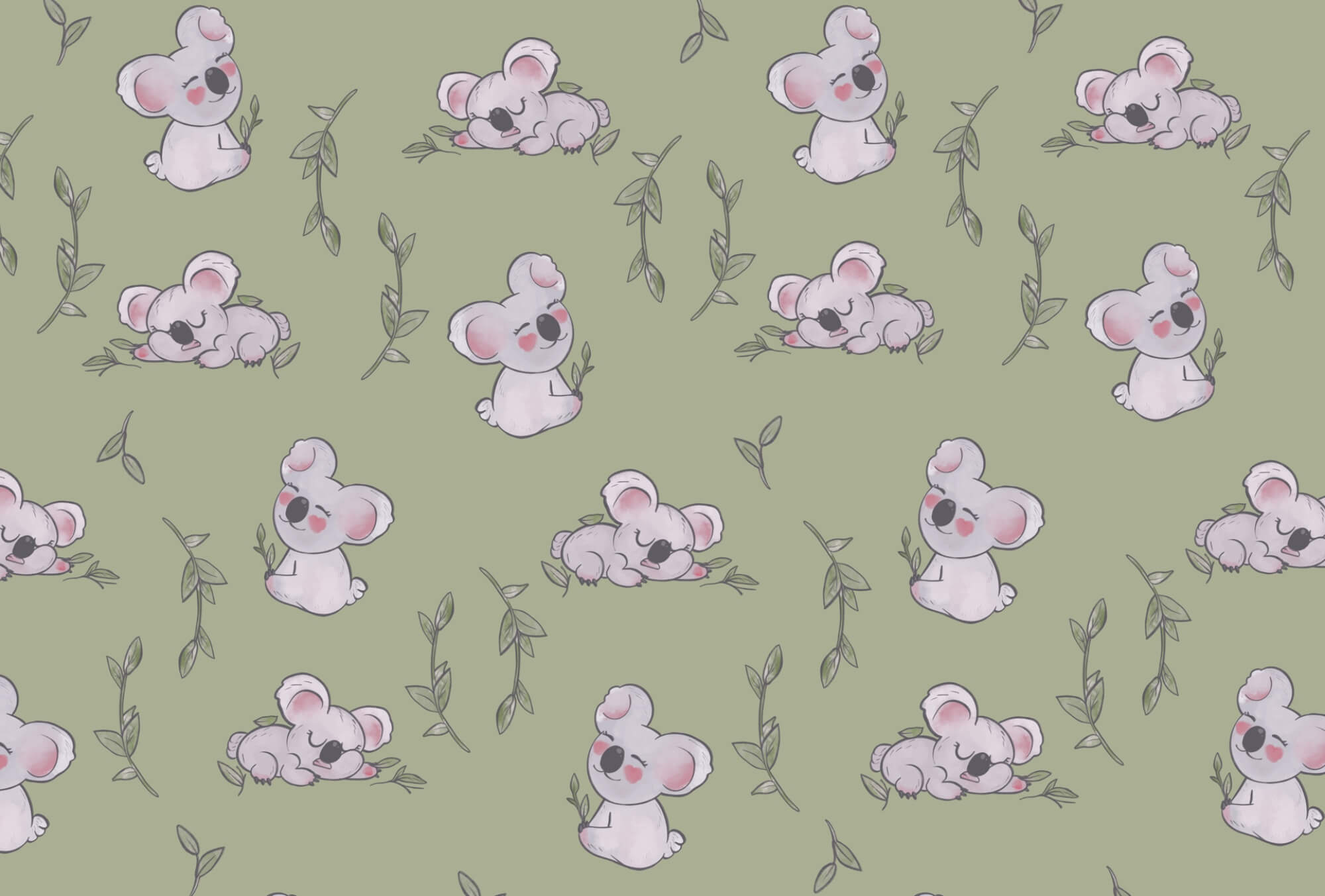Pattern of koala bears