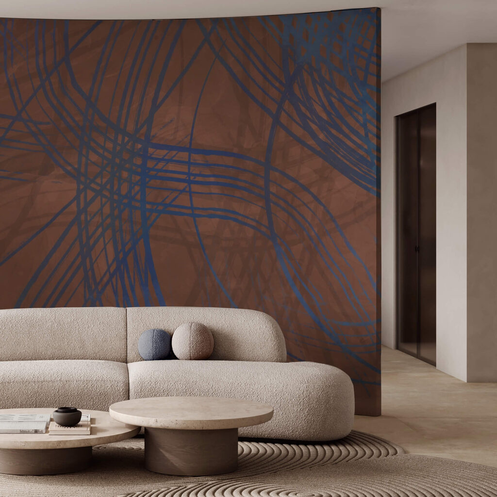 Hnedé a modré pozadie s čiarami Hnedé a modré pozadie s čiarami