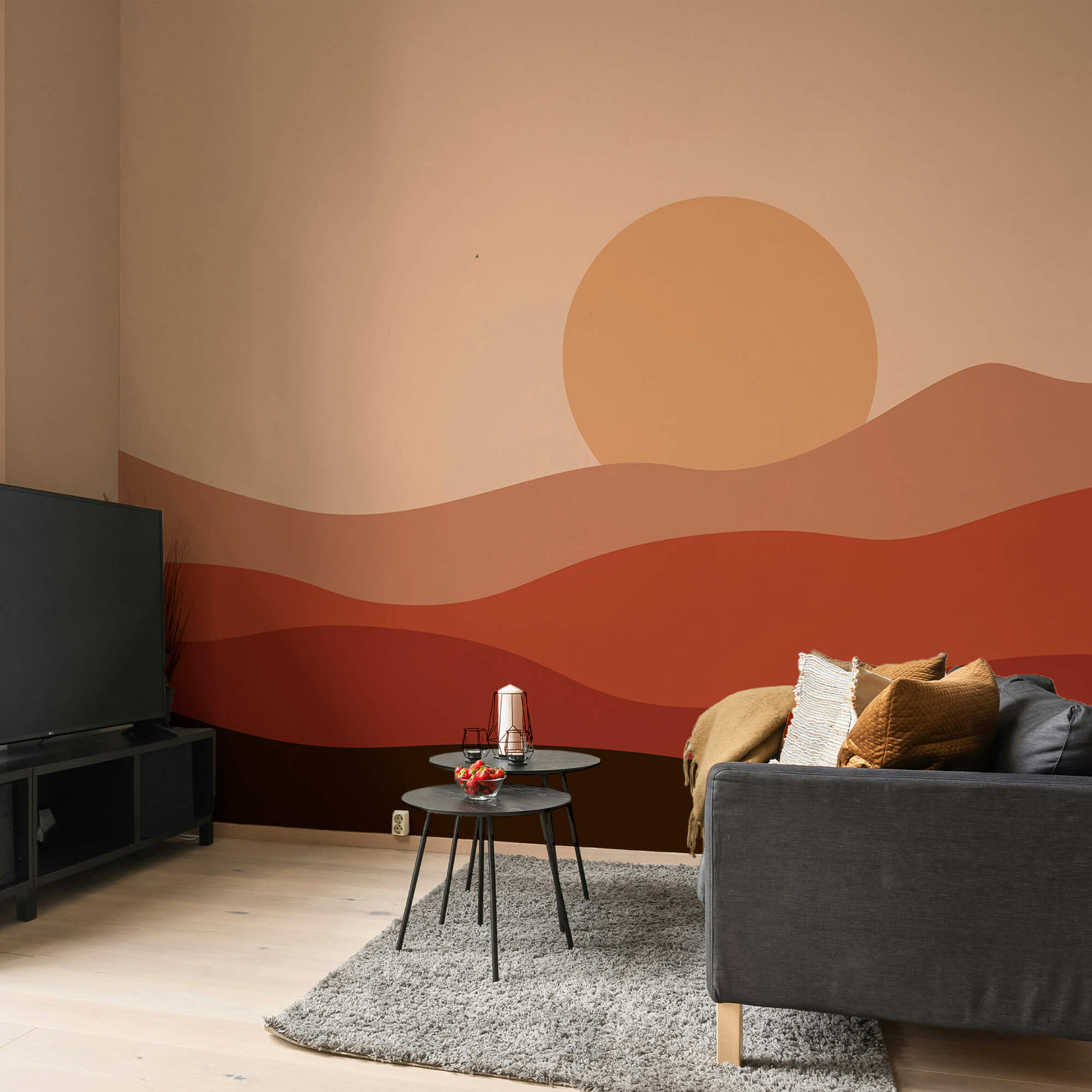 Západ slnka nad púšťou