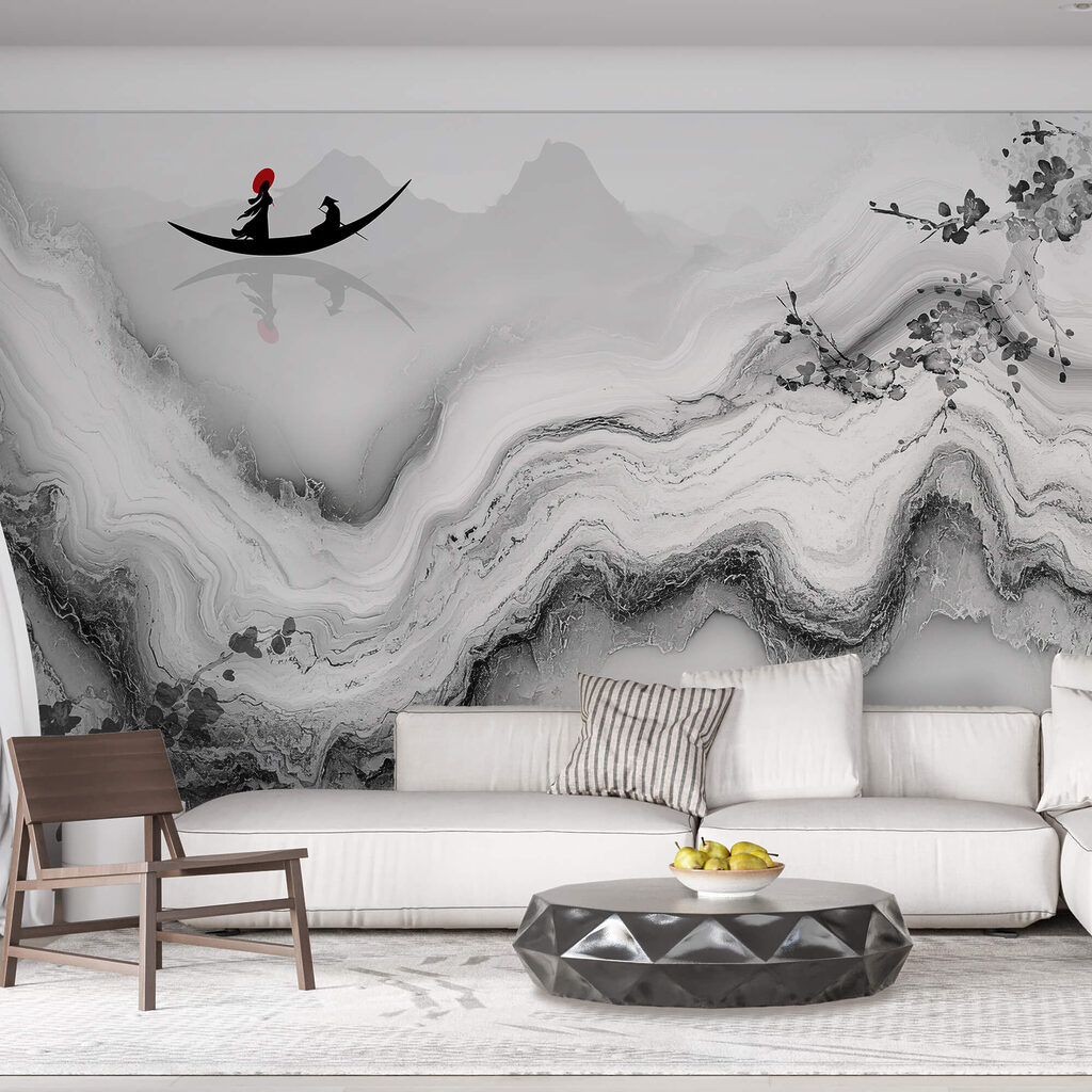 Maľba ženy na lodi Maľba ženy na lodi