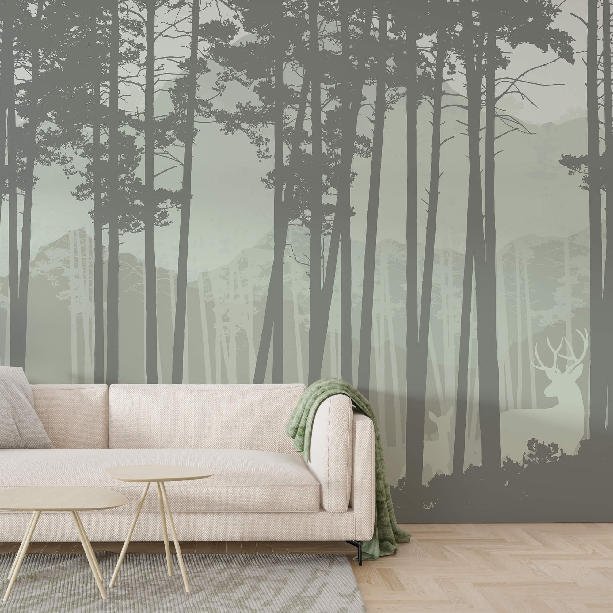 Skupina stromov v lese Skupina stromov v lese