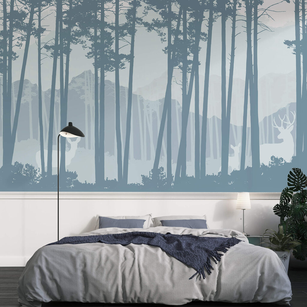 Skupina stromov v lese