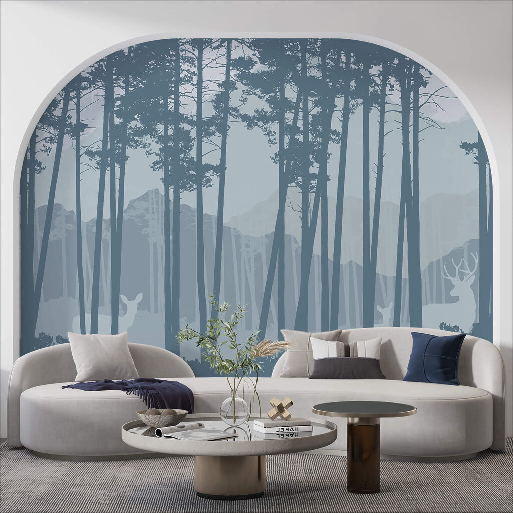 Skupina stromov v lese