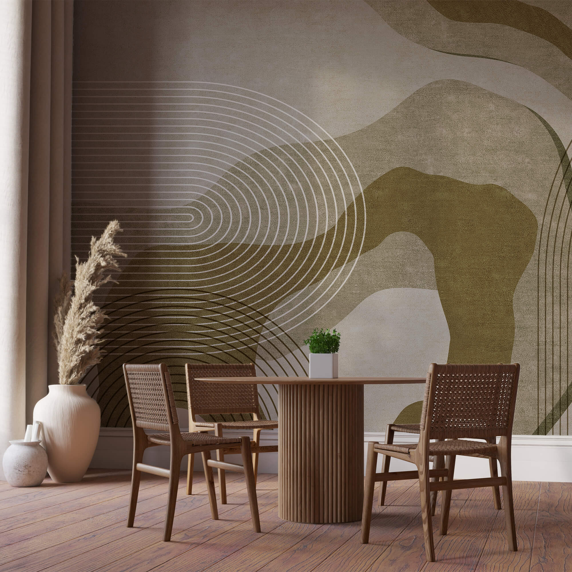 Abstraktné krivky a línie v harmónii Abstraktné krivky a línie v harmónii