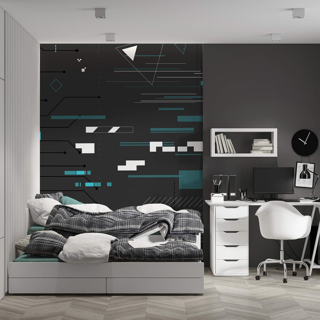 Čierne pozadie s mnohými čiarami a bodkami Čierne pozadie s mnohými čiarami a bodkami