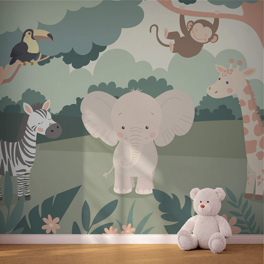 Karikatúra zvierat v lese Karikatúra zvierat v lese