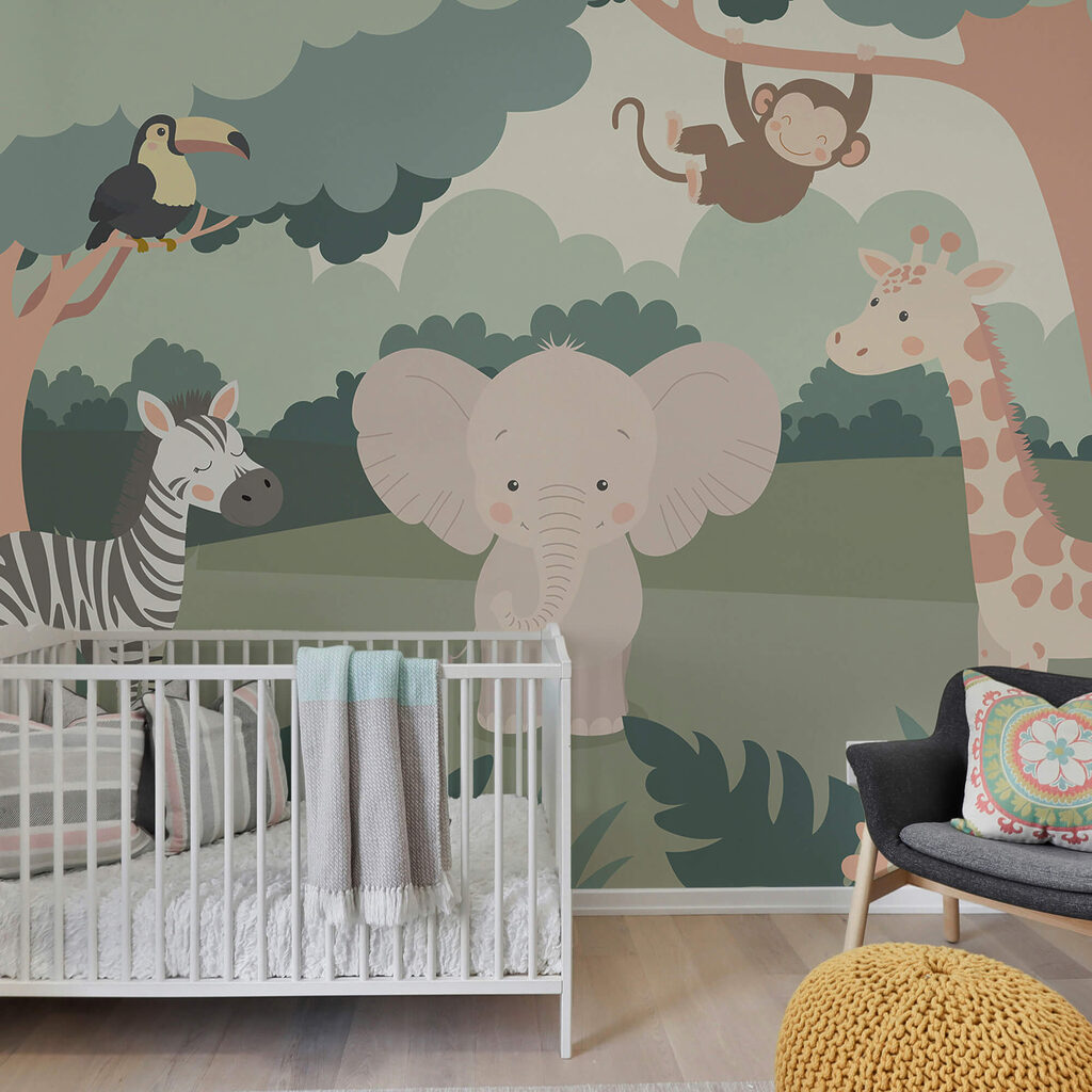 Karikatúra zvierat v lese Karikatúra zvierat v lese