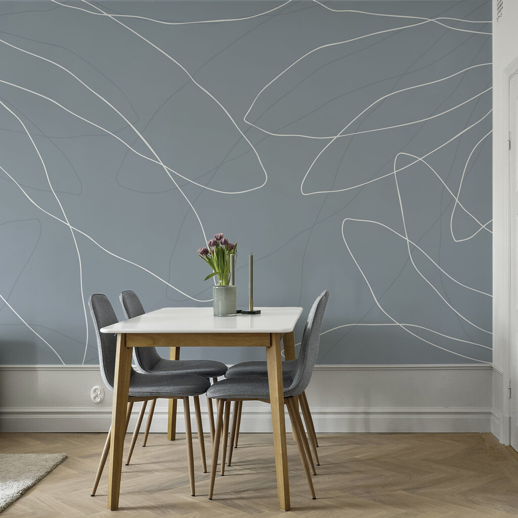 Modré pozadie s bielymi čiarami