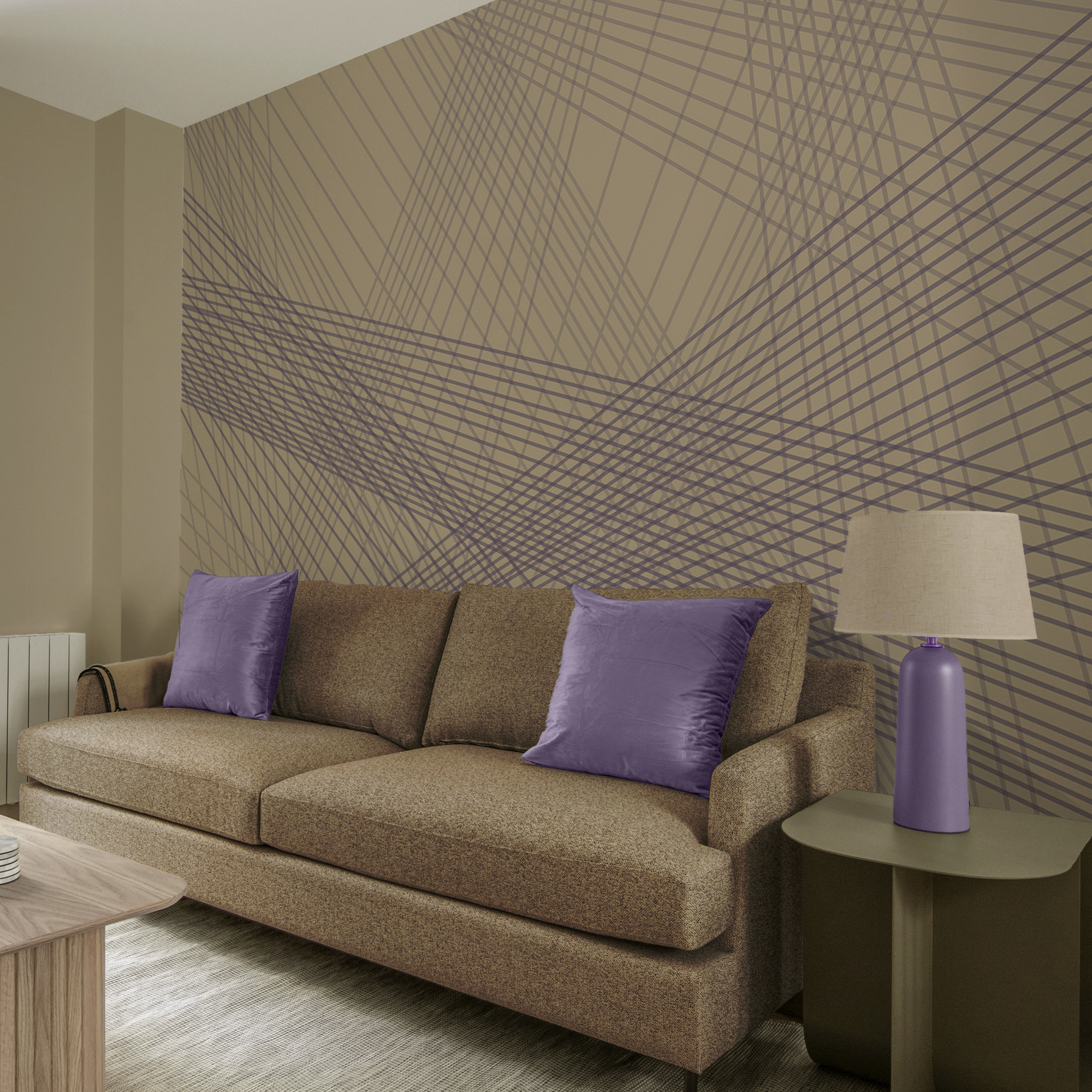 Abstraktné línie v upokojujúcich farbách Abstraktné línie v upokojujúcich farbách